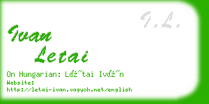 ivan letai business card